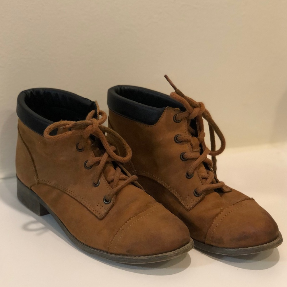 Steve Madde Raymon Brown Boots Heel Lace Up 8